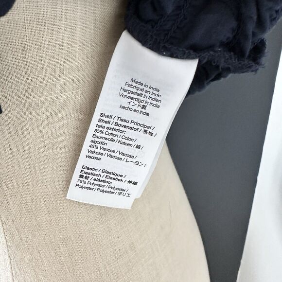 J.CREW Smocked Button-up Shirt Short Sleeve - Picture 5 of 8